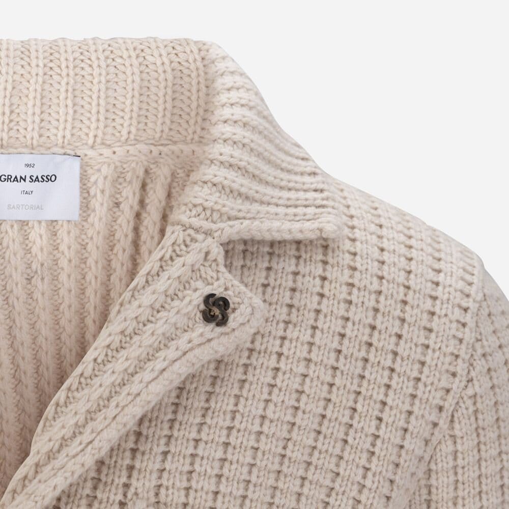 Cardigan Blazer Wool - Beige