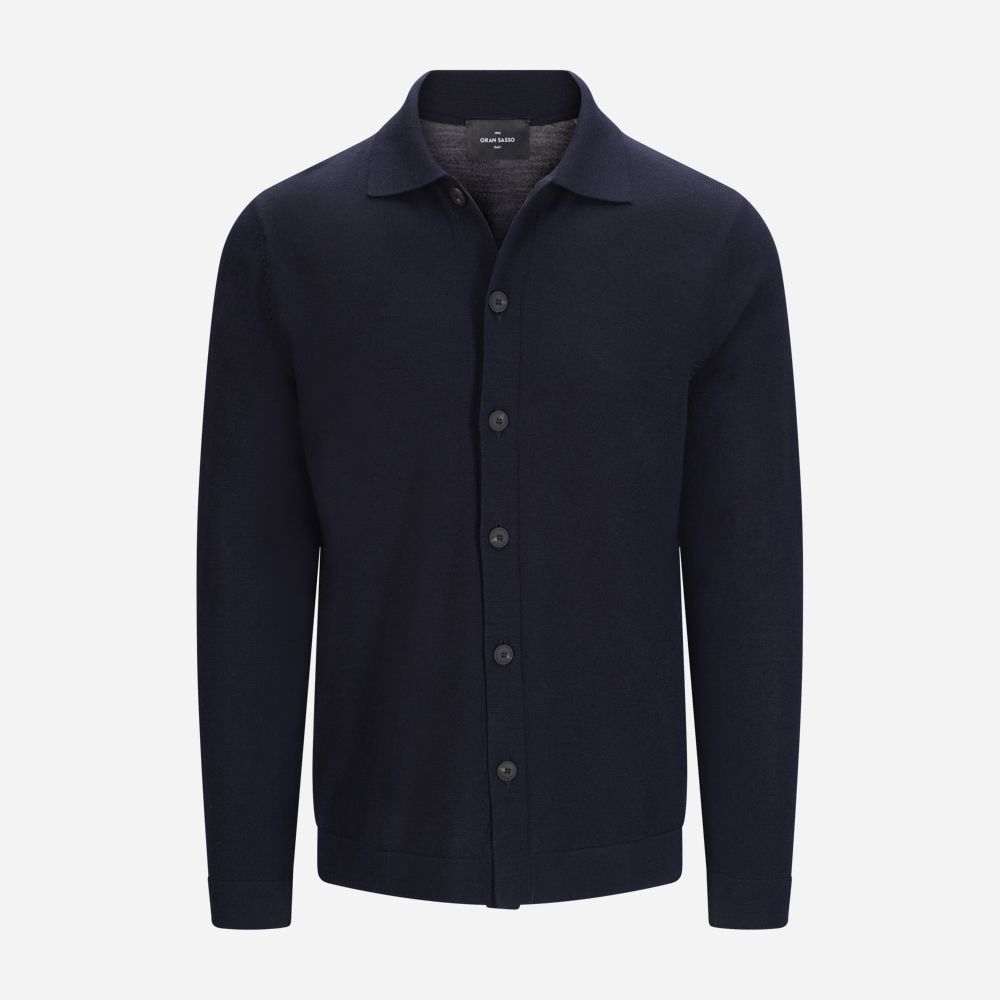 Overshirt Merino Wool - Navy