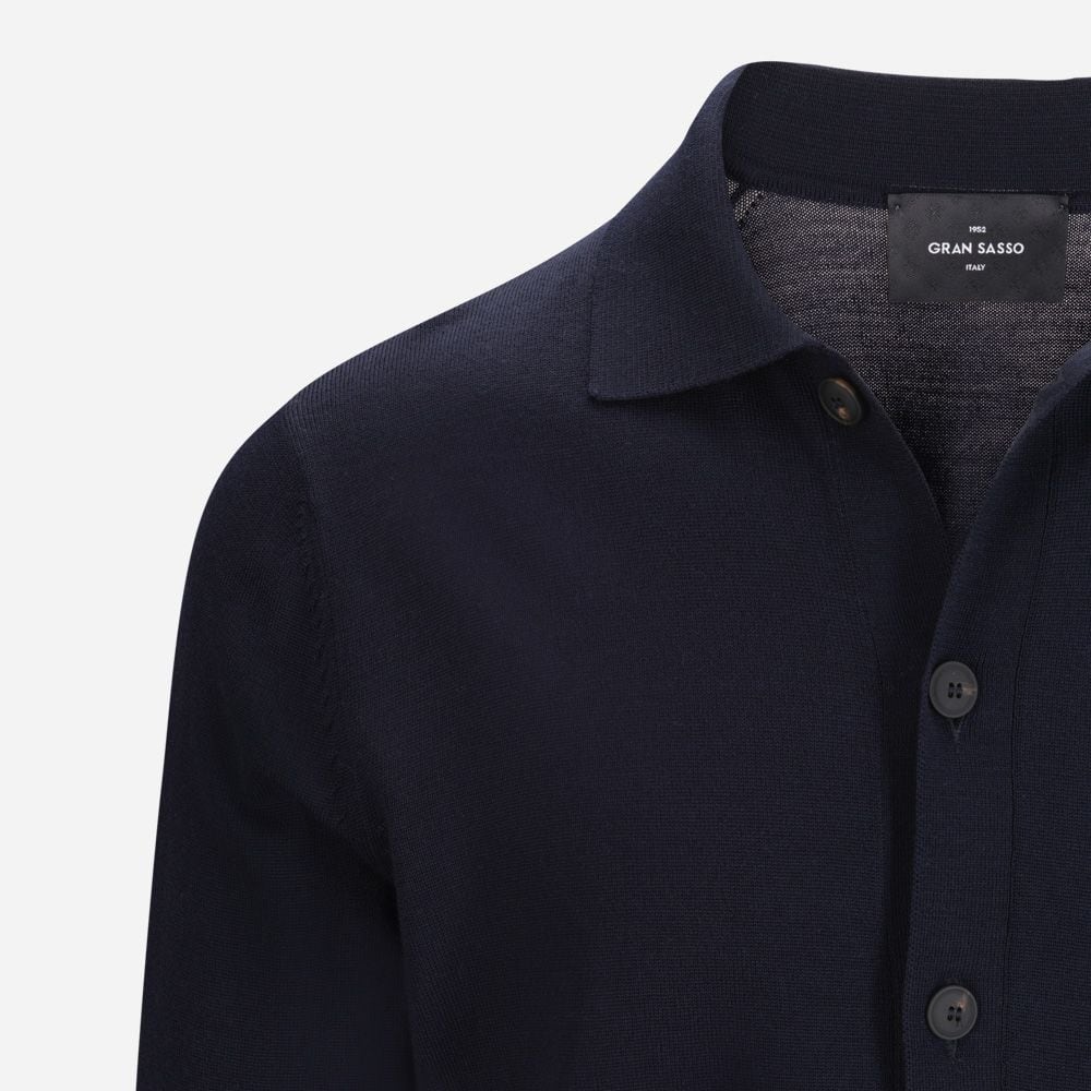 Overshirt Merino Wool - Navy
