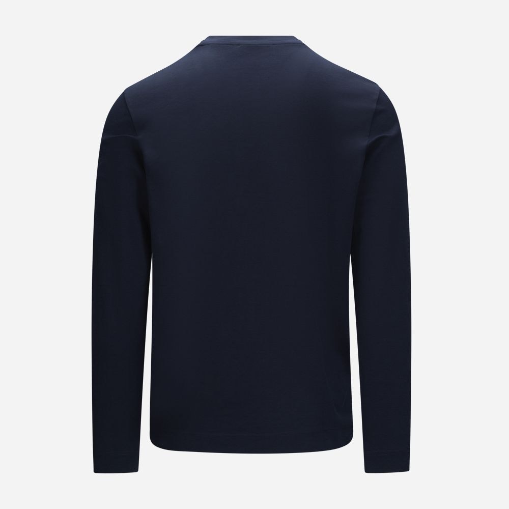 T-Shirt Longsleeve Cotton - Navy