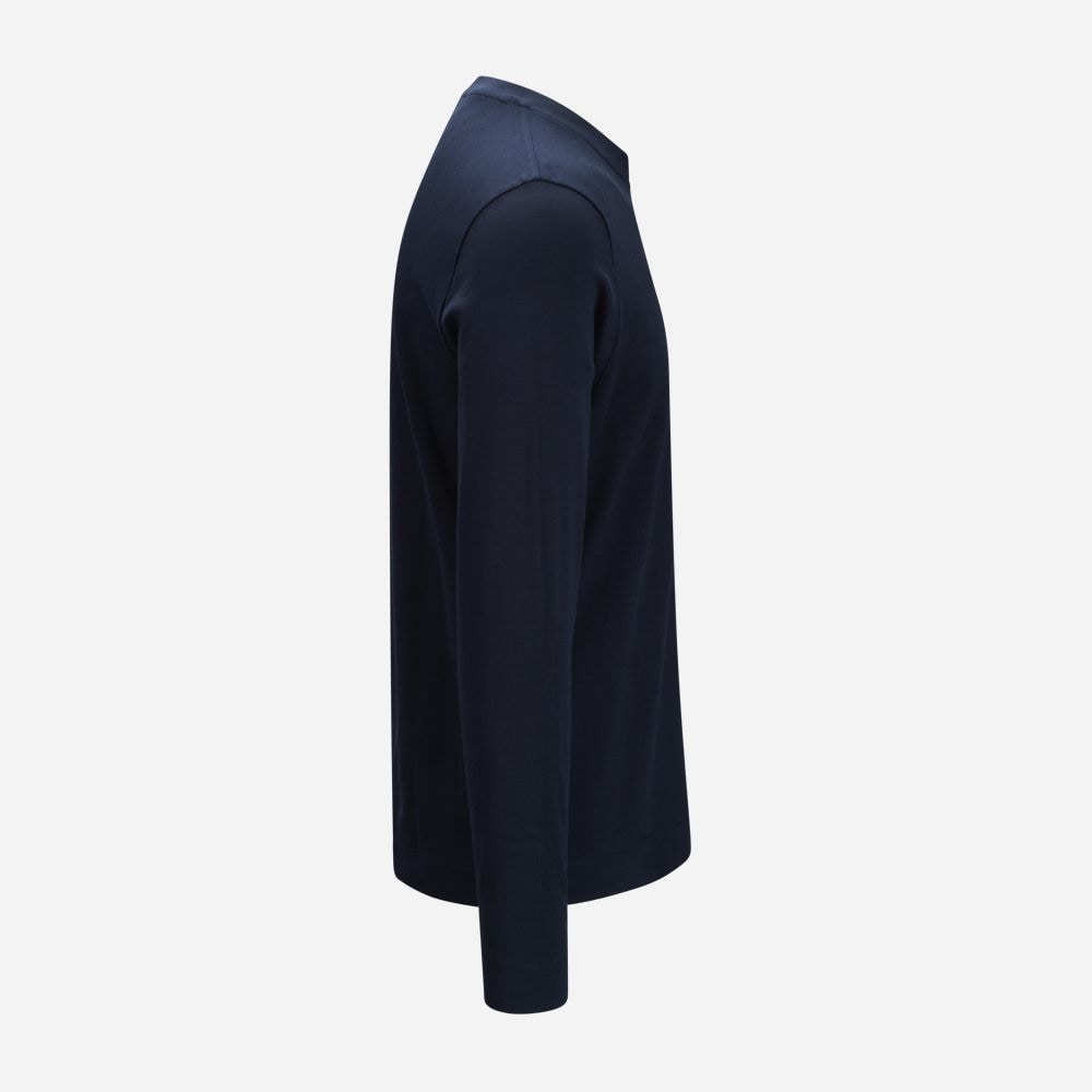 T-Shirt Longsleeve Cotton - Navy