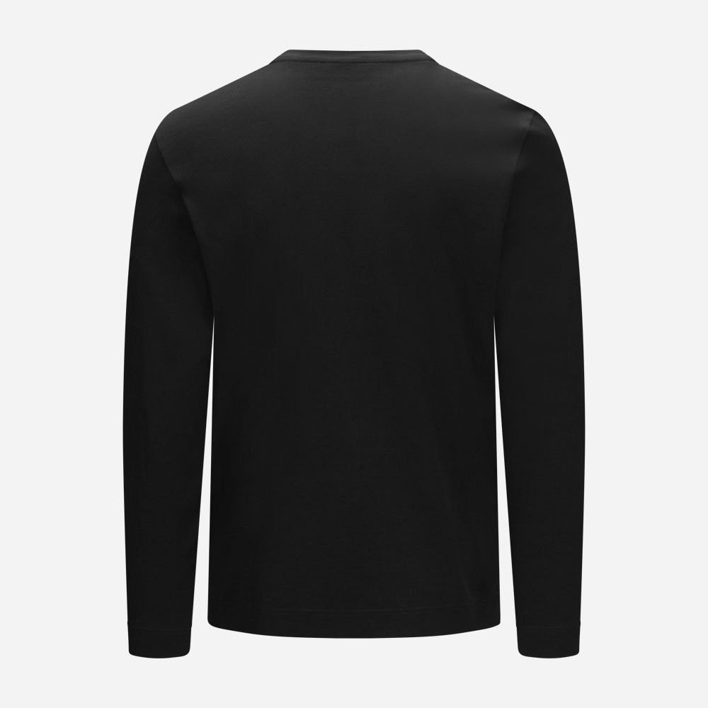 T-Shirt Longsleeve Cotton - Black