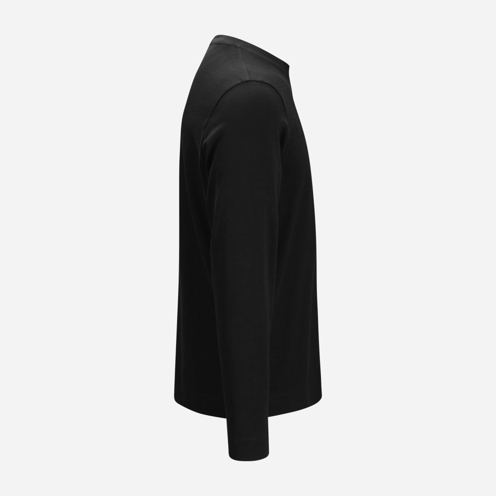T-Shirt Longsleeve Cotton - Black