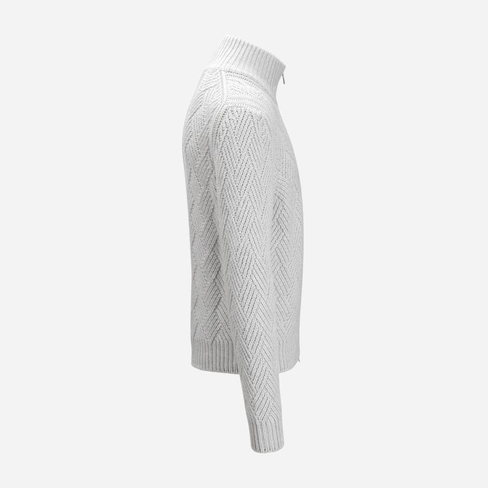 Full Zip Jacket Romb Cashmere - Light Grey