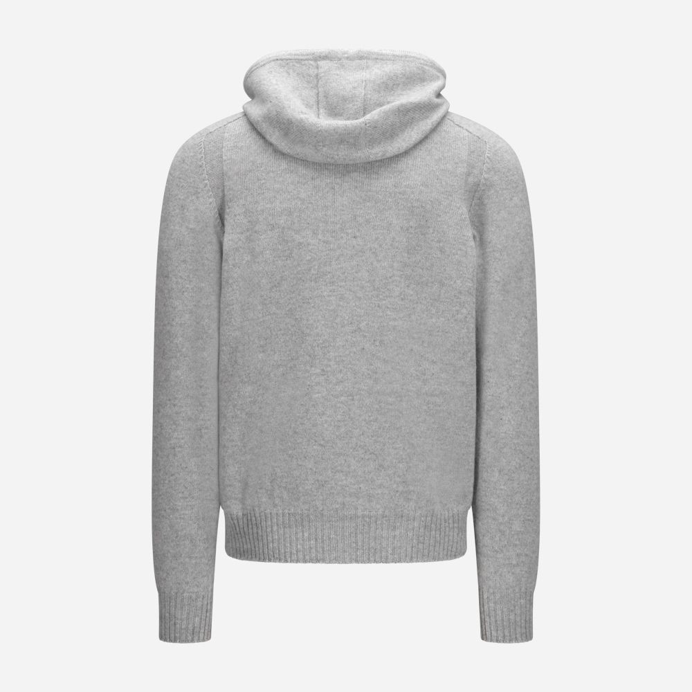 Full Zip Hoodie Jacket Wool - Light Grey