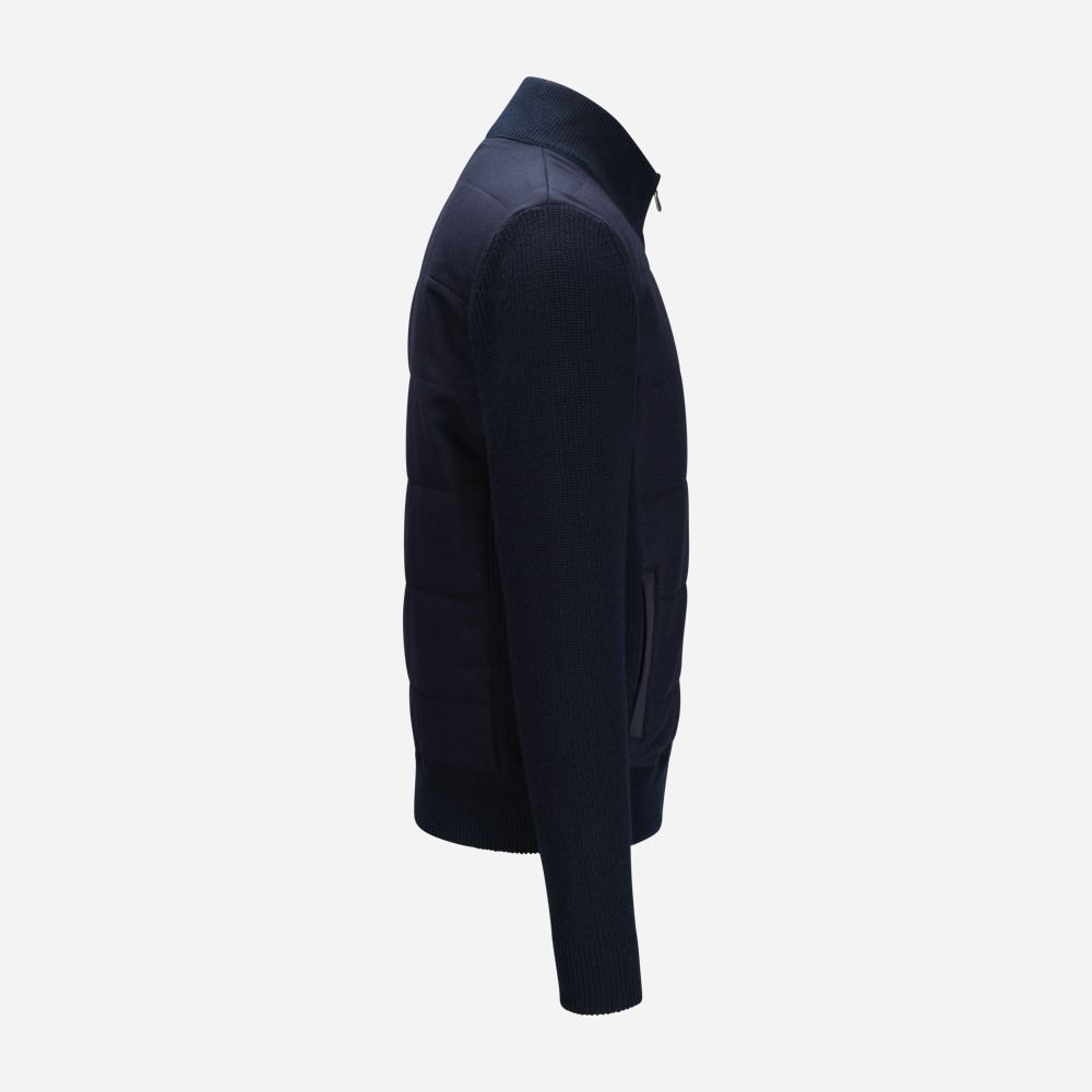 Hybrid Jacket Flanel Wool - Navy