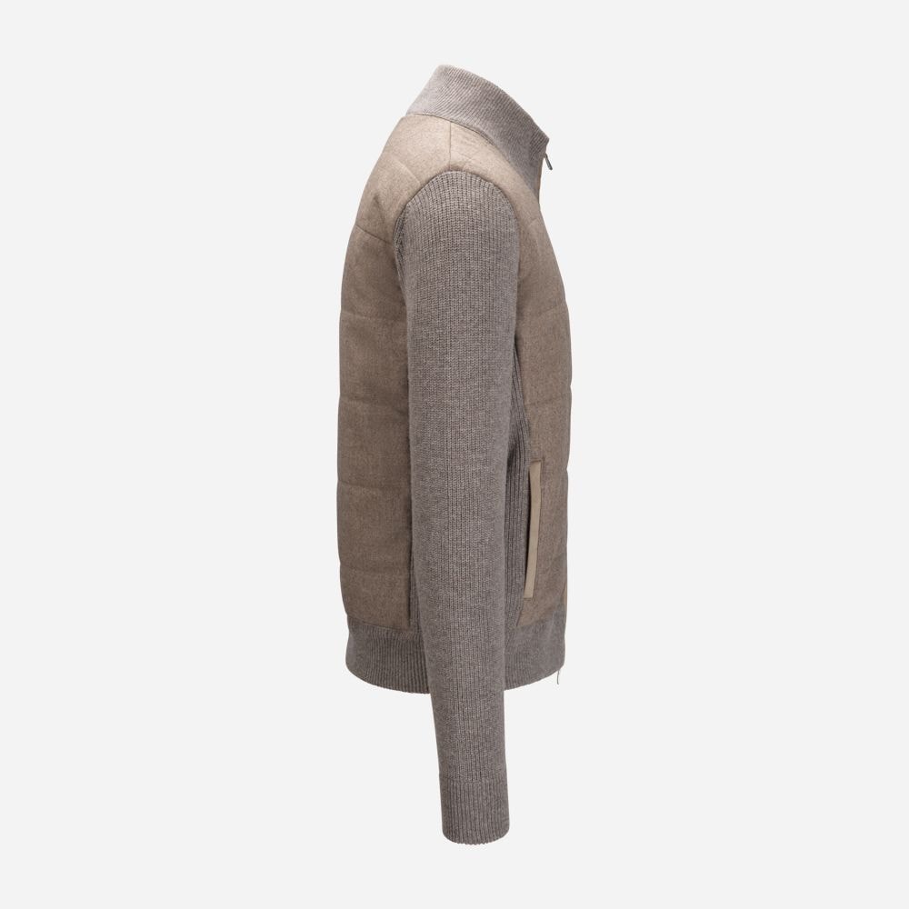Hybrid Jacket Flanel Wool - Taupe