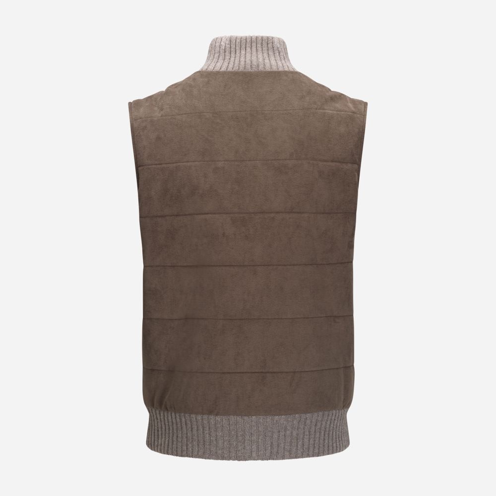 Vest Alcantara - Taupe