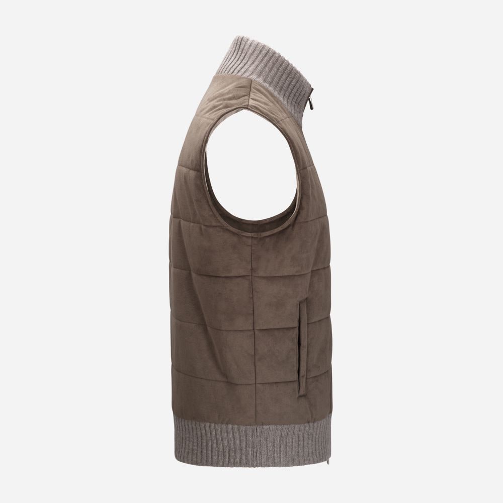 Vest Alcantara - Taupe