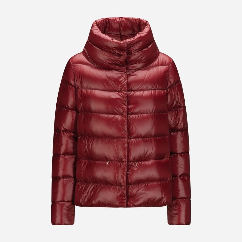 Nylon Down Jacket - Bordeaux
