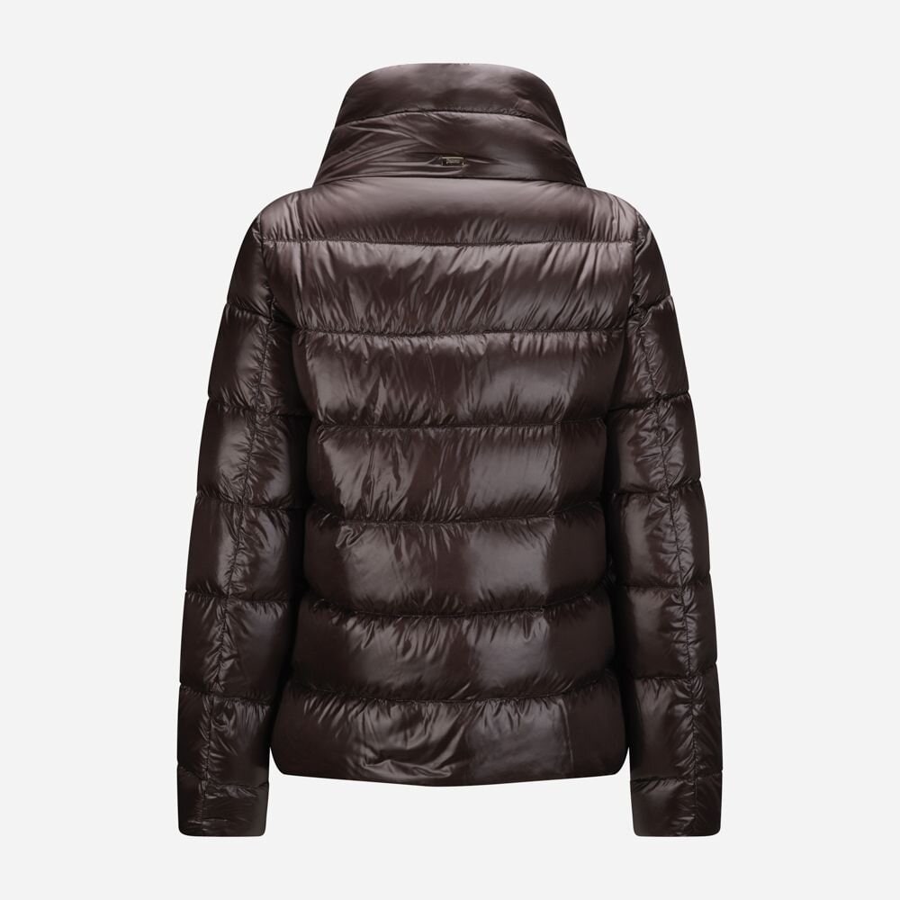 Nylon Down Jacket - Fondente