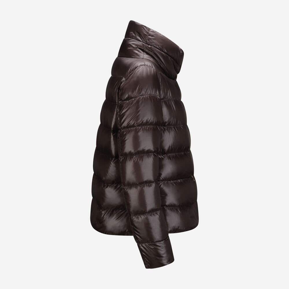 Nylon Down Jacket - Fondente