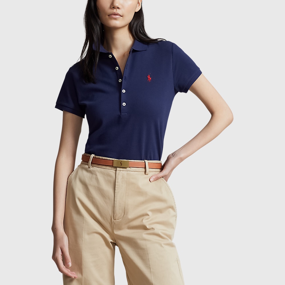Slim Fit Stretch Polo Shirt - Newport Navy