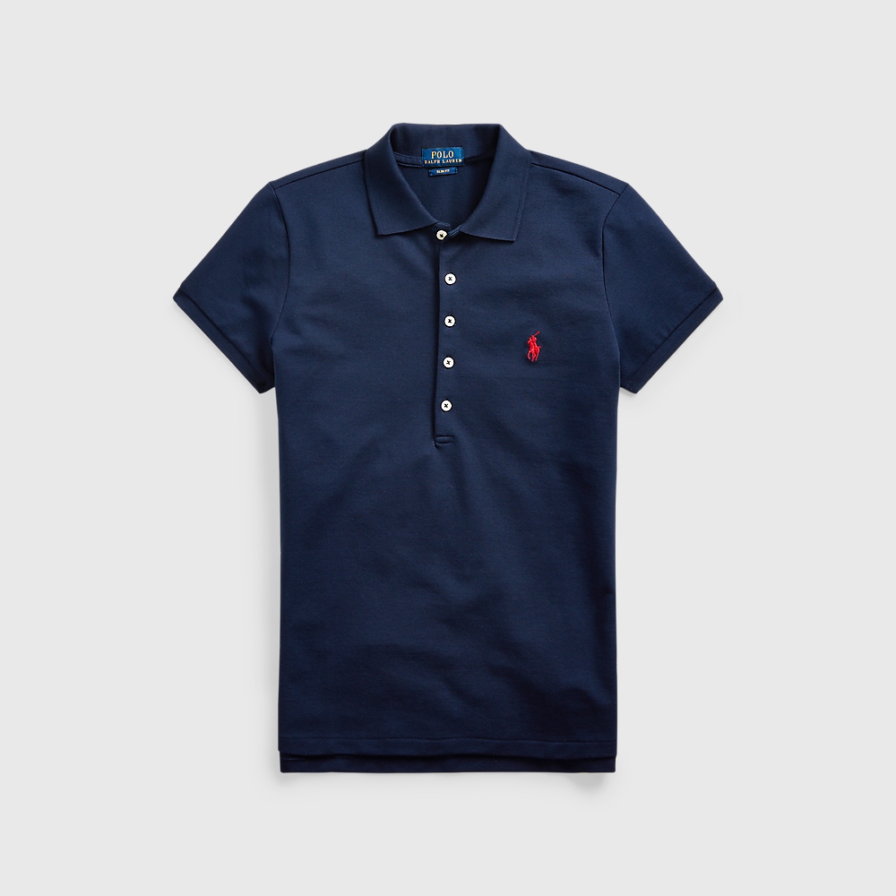 Slim Fit Stretch Polo Shirt - Newport Navy