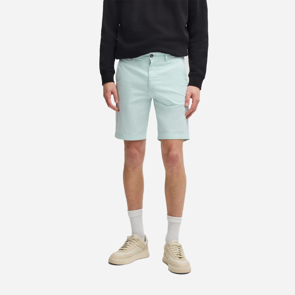 Chino Slim Shorts - Light Blue