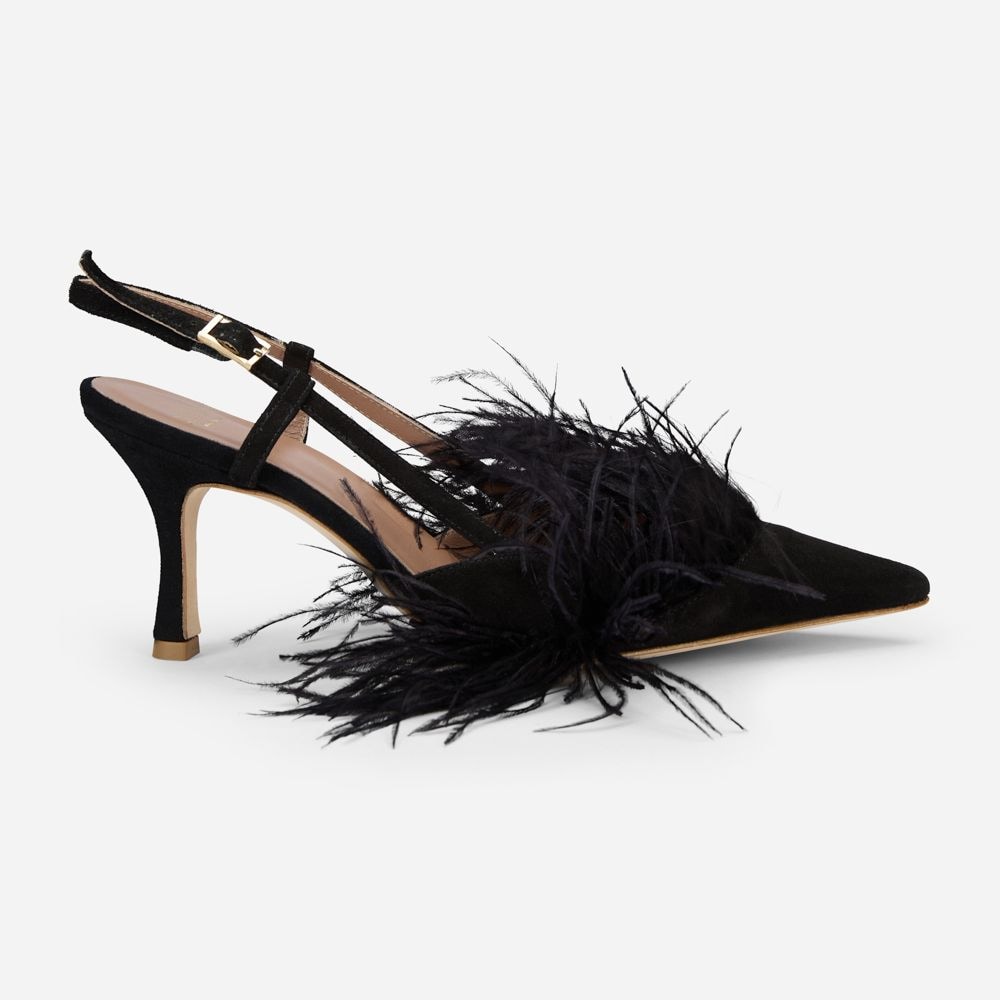Kyoto Piumo - Black Suede