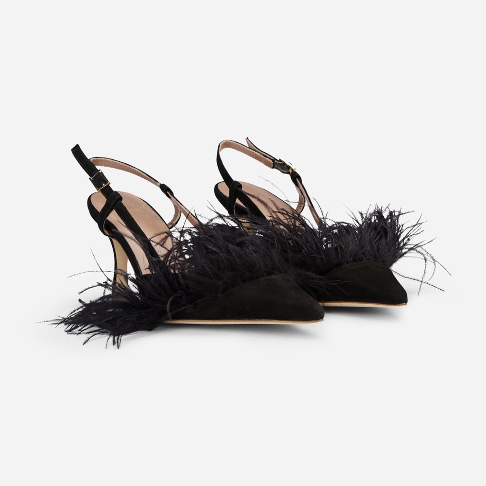Kyoto Piumo - Black Suede