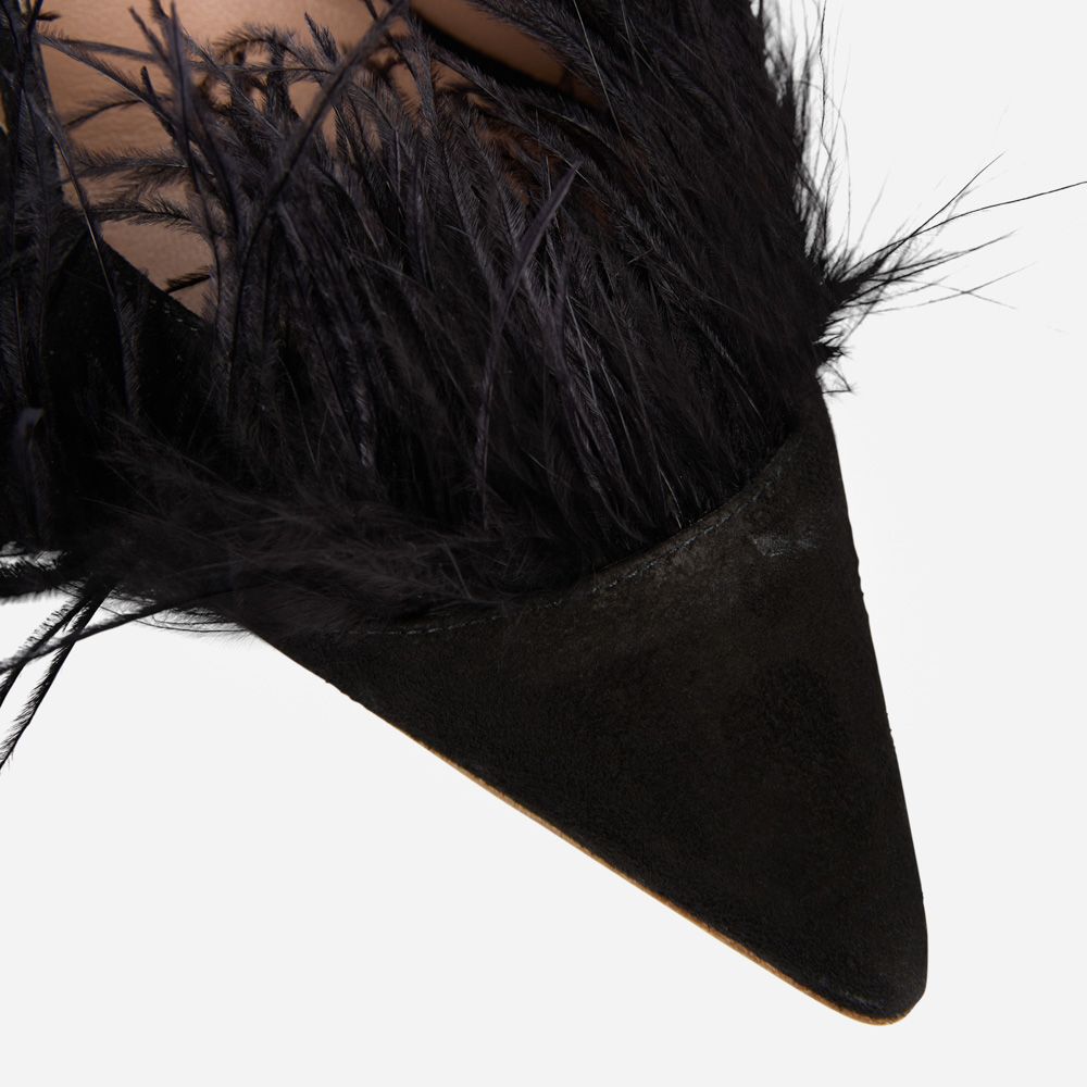Kyoto Piumo - Black Suede