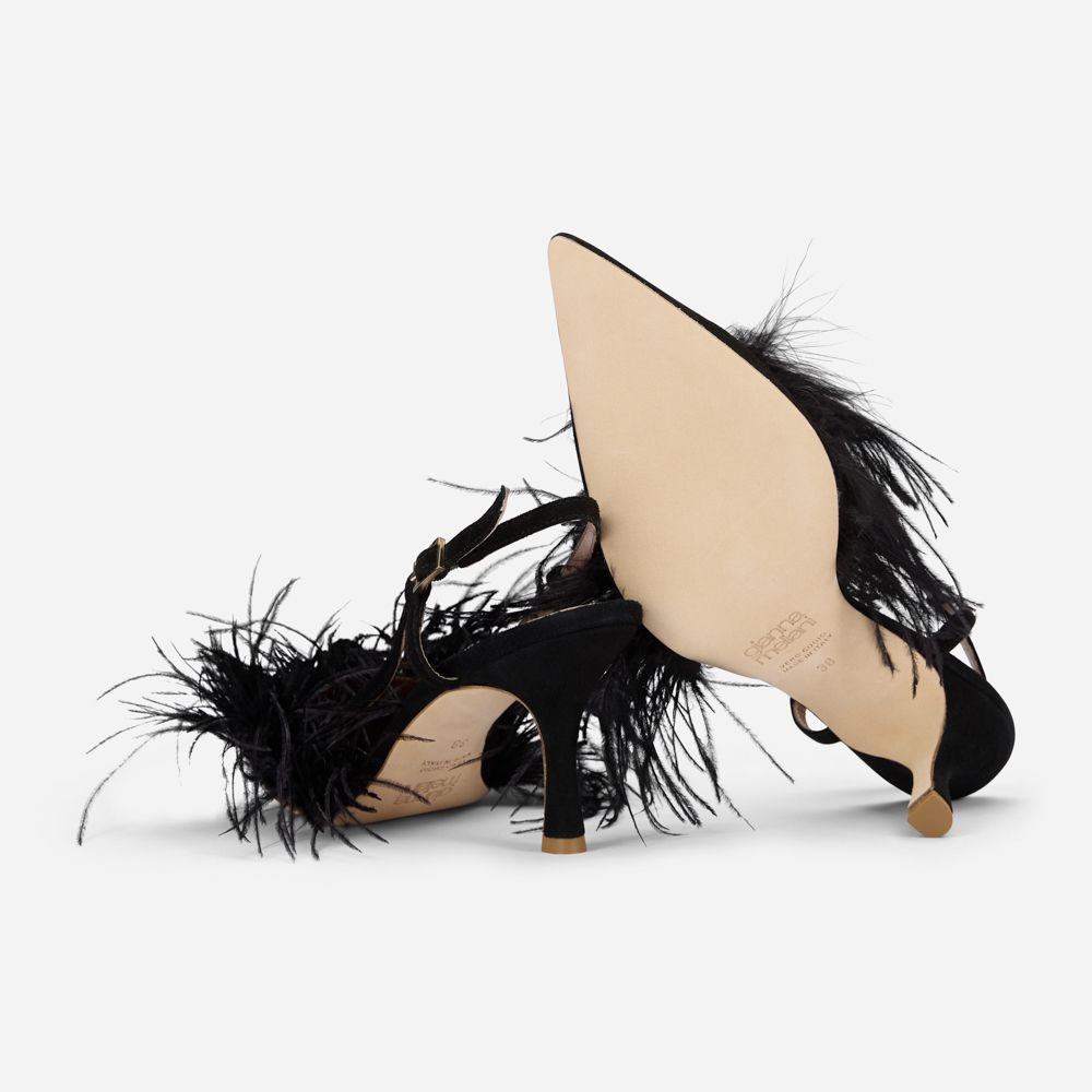 Kyoto Piumo - Black Suede
