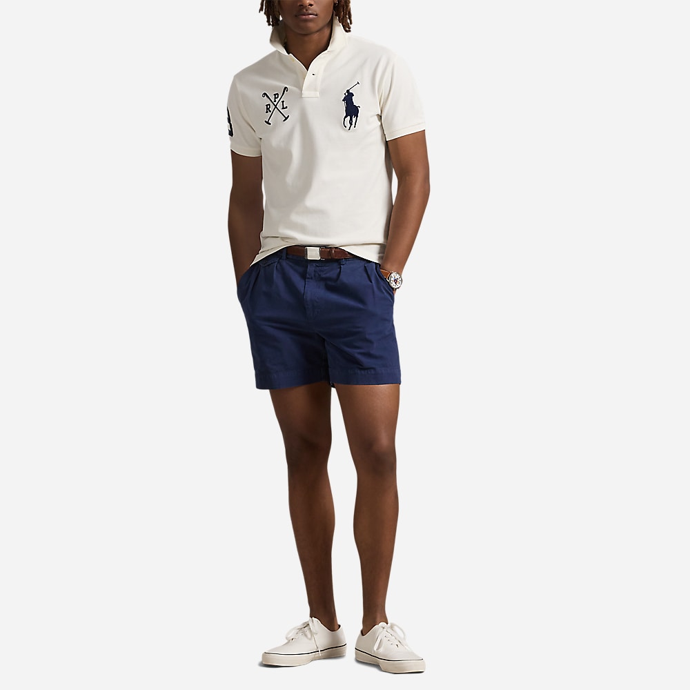Custom Slim Fit Big Pony Mesh Polo Shirt - Nevis