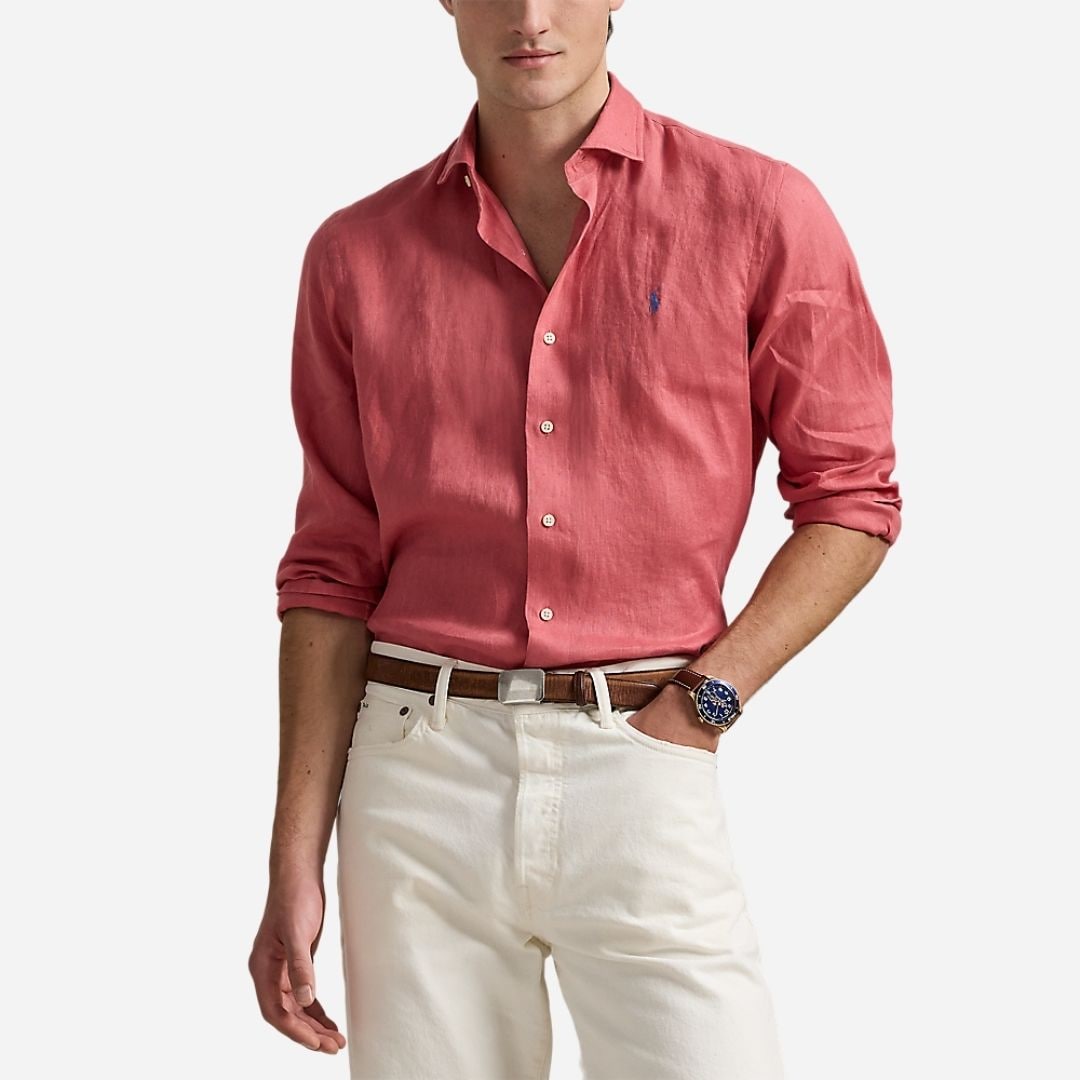 Custom Fit Linen Shirt - Adirondack Berry