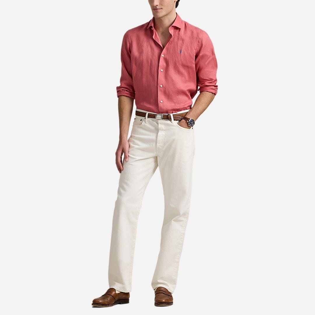 Custom Fit Linen Shirt - Adirondack Berry