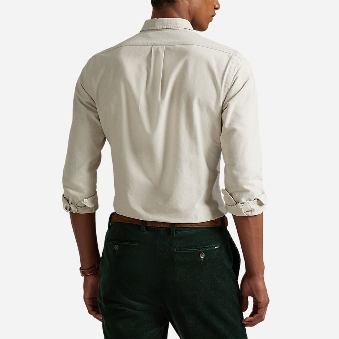 Slim Fit Oxford Shirt - Coastal Beige