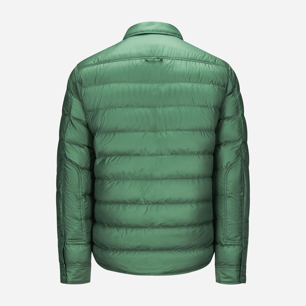 The Colden Quilted Shirt Jacket - Washed Forest
