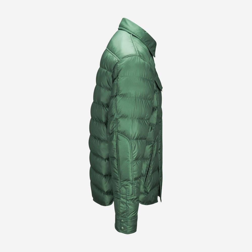 The Colden Quilted Shirt Jacket - Washed Forest