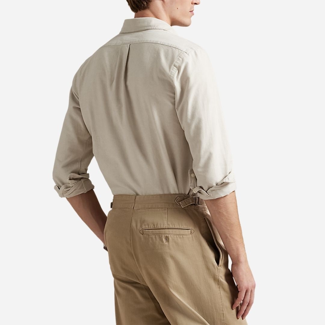 Custom Fit Oxford Shirt - Coastal Beige