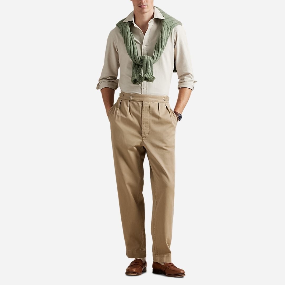 Custom Fit Oxford Shirt - Coastal Beige