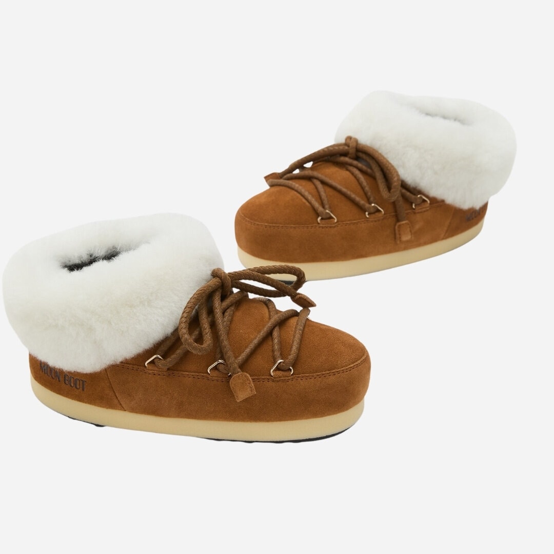 Evx Suede Mules - Cognac/Natural