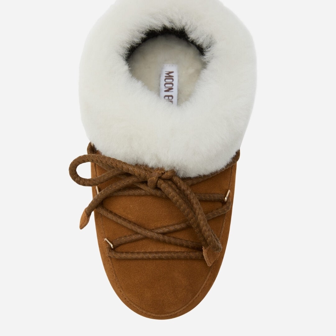 Evx Suede Mules - Cognac/Natural