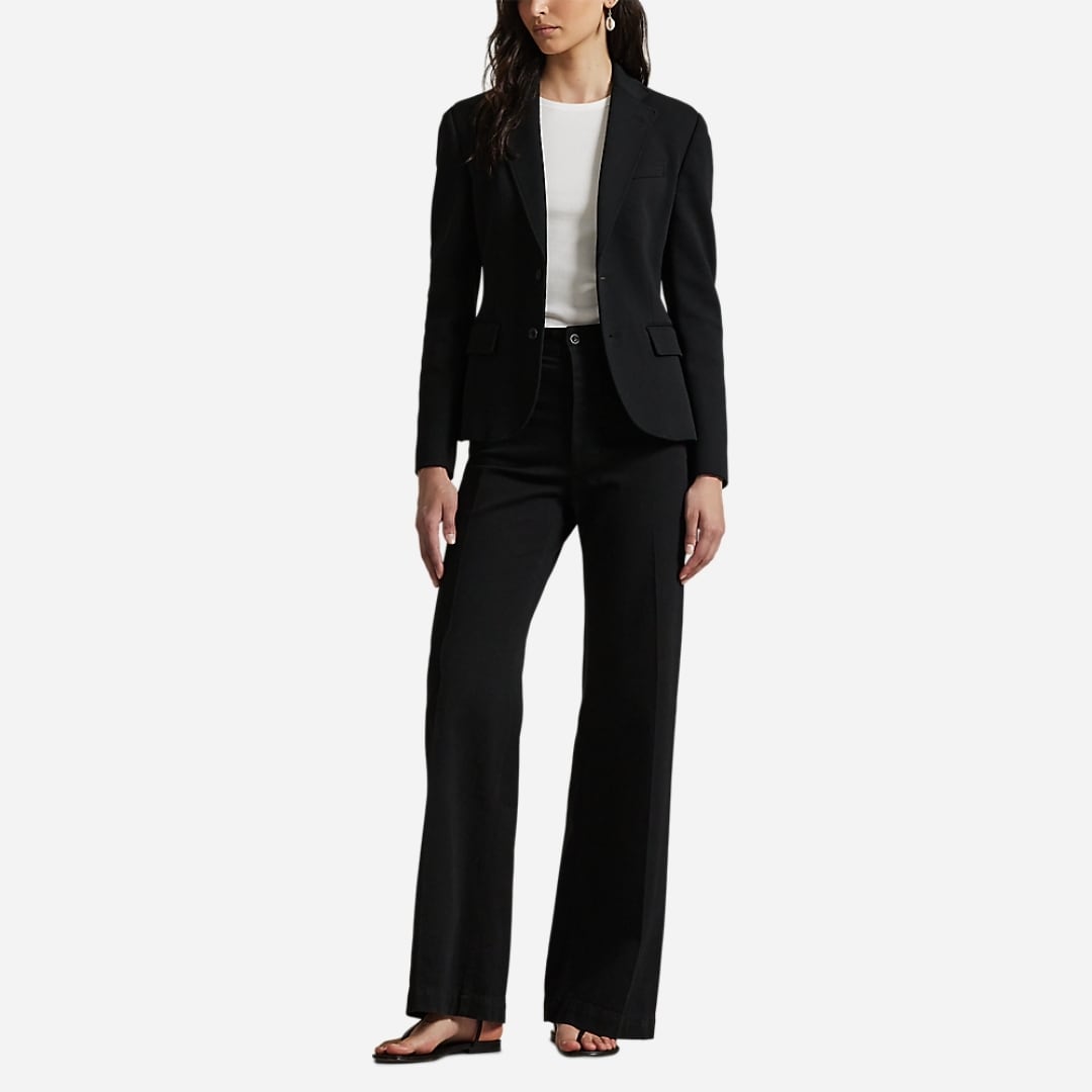 Double-Knit Blazer - Polo Black