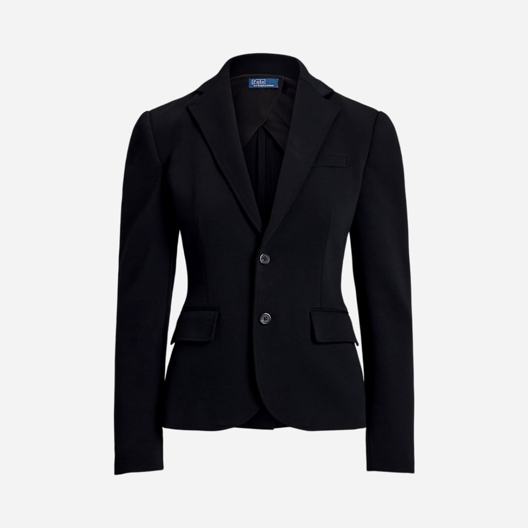 Double-Knit Blazer - Polo Black