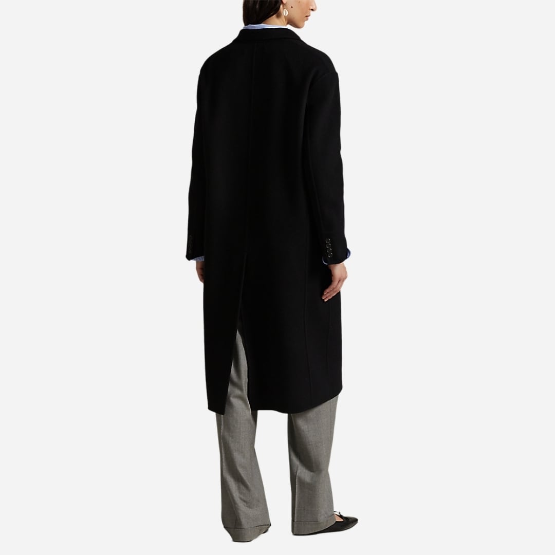 Double-Faced Wool Coat - Polo Black