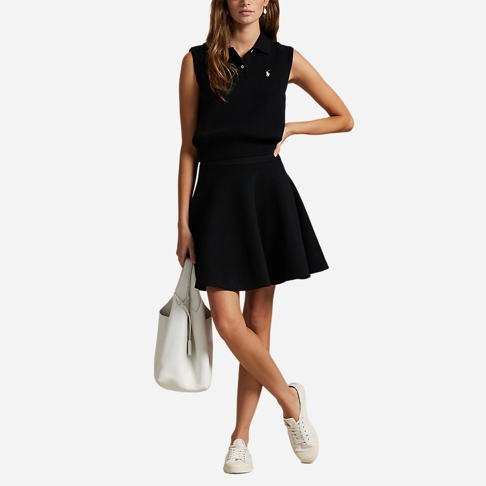 Knit Circle Skirt - Polo Black