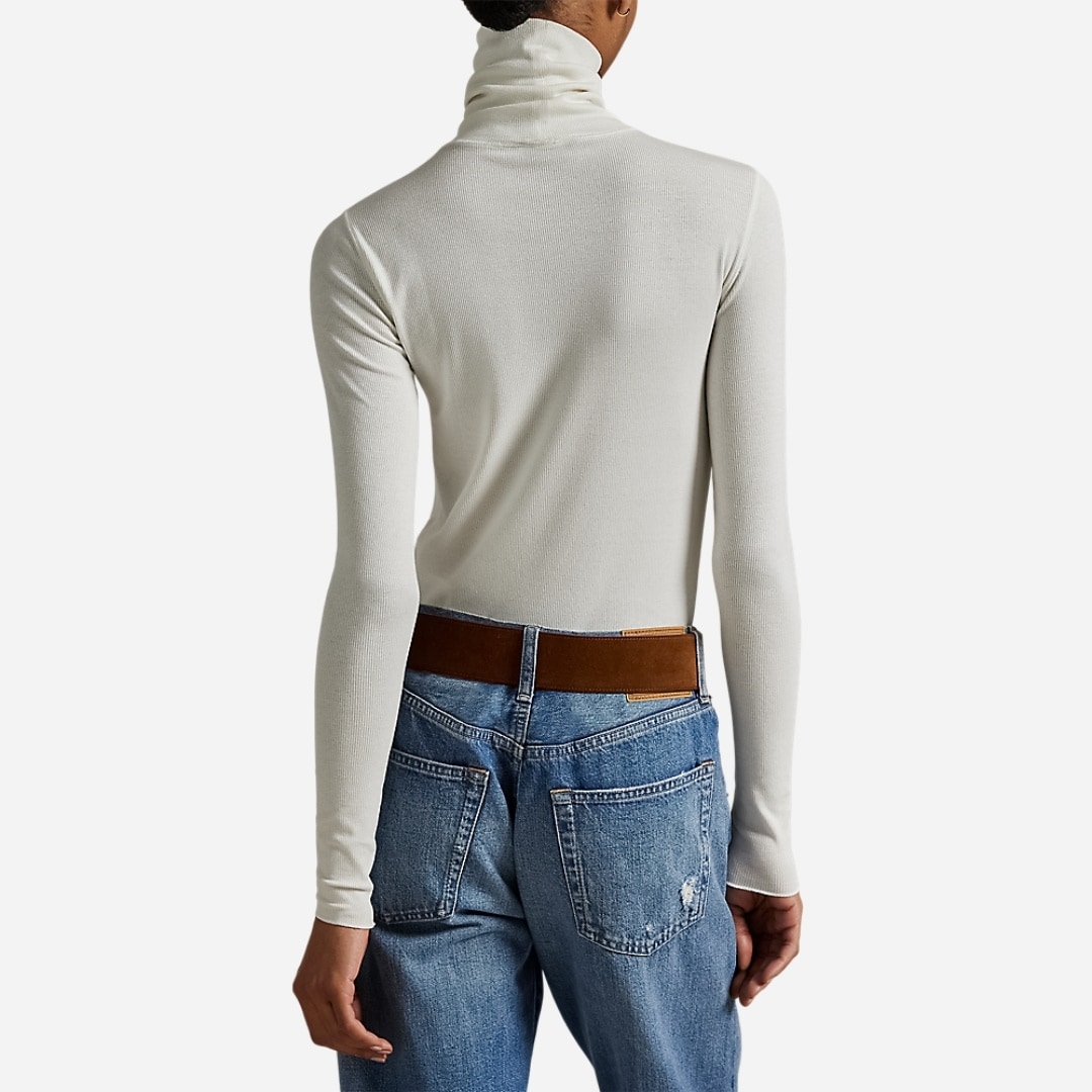 Stretch-Blend Turtleneck - Nevis
