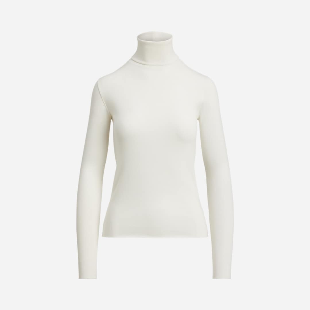 Stretch-Blend Turtleneck - Nevis