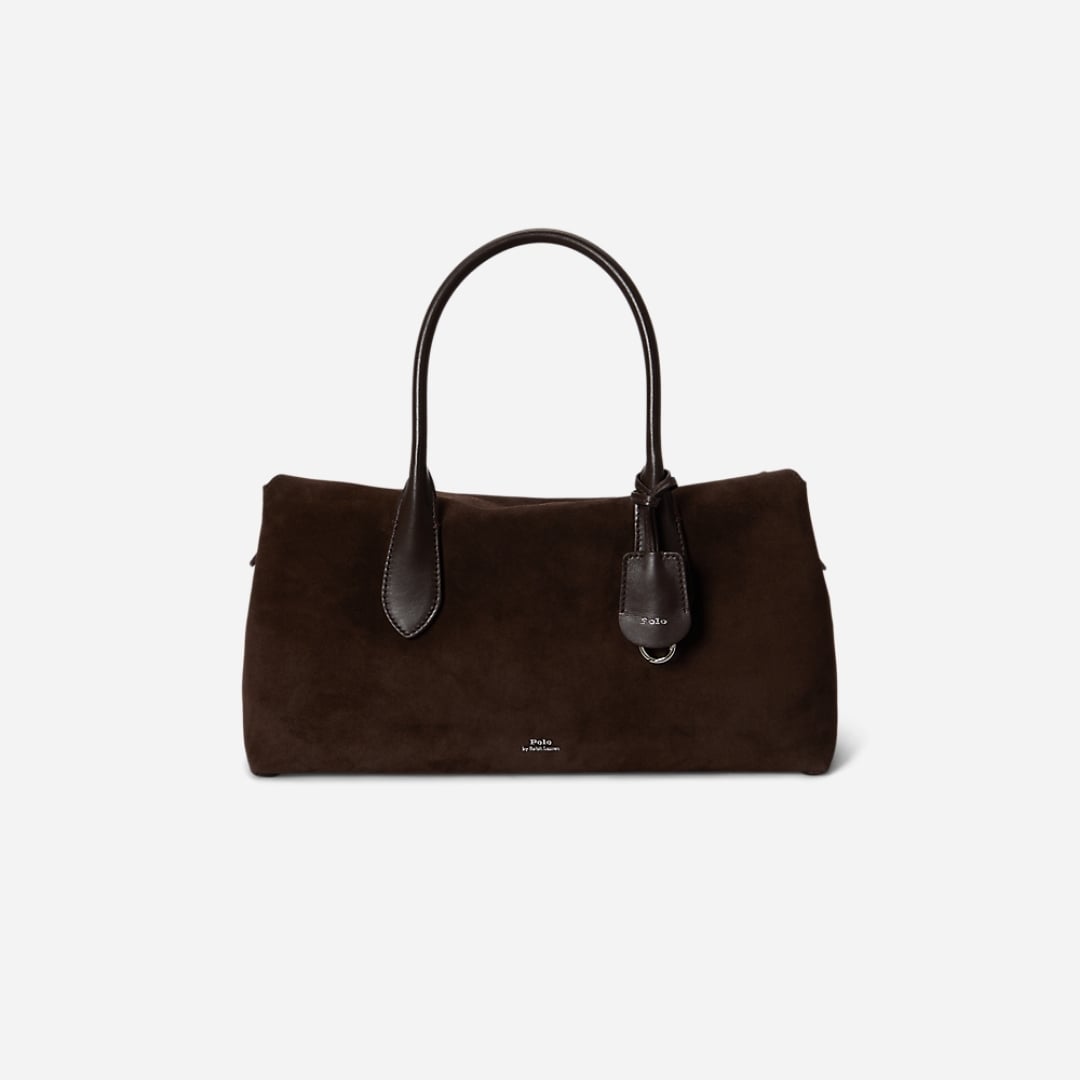 Bellport Suede Satchel - Chocolate/Tobacco