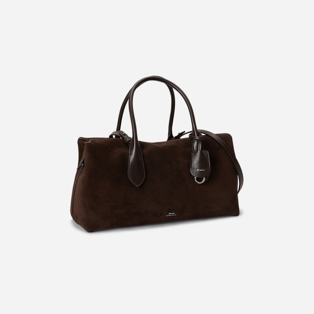 Bellport Suede Satchel - Chocolate/Tobacco