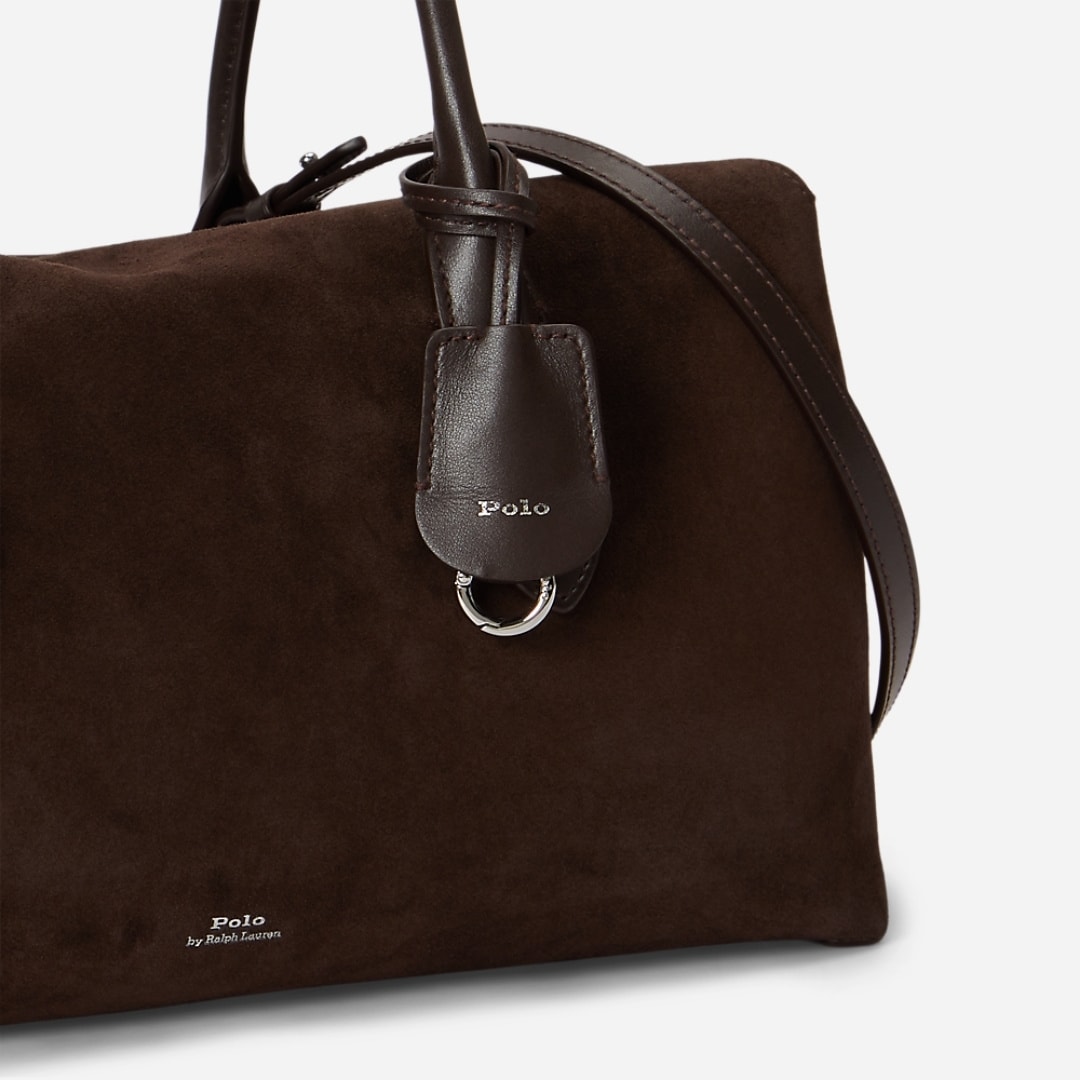 Bellport Suede Satchel - Chocolate/Tobacco