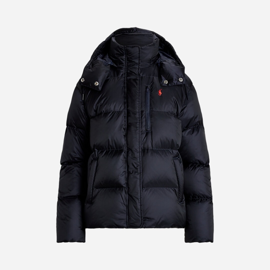Water-Repellent Quilted Down Jacket - Rl Navy