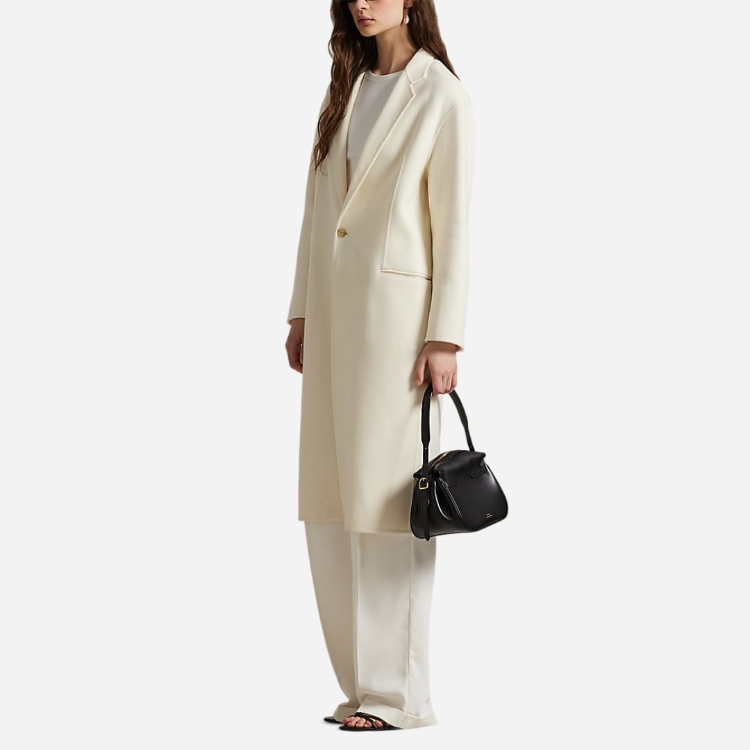 Double-Faced Wool Coat - Cream