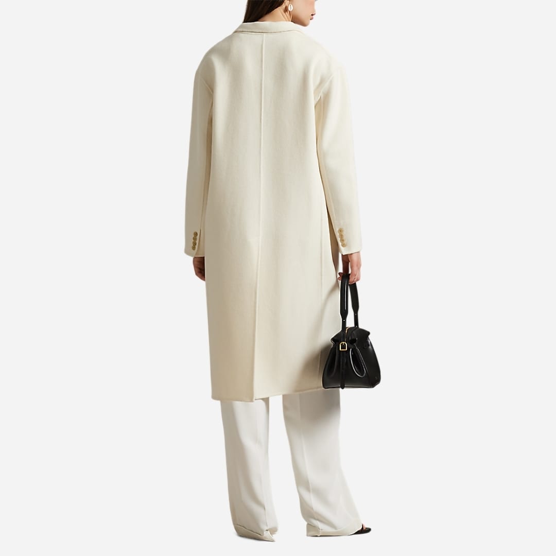 Double-Faced Wool Coat - Cream