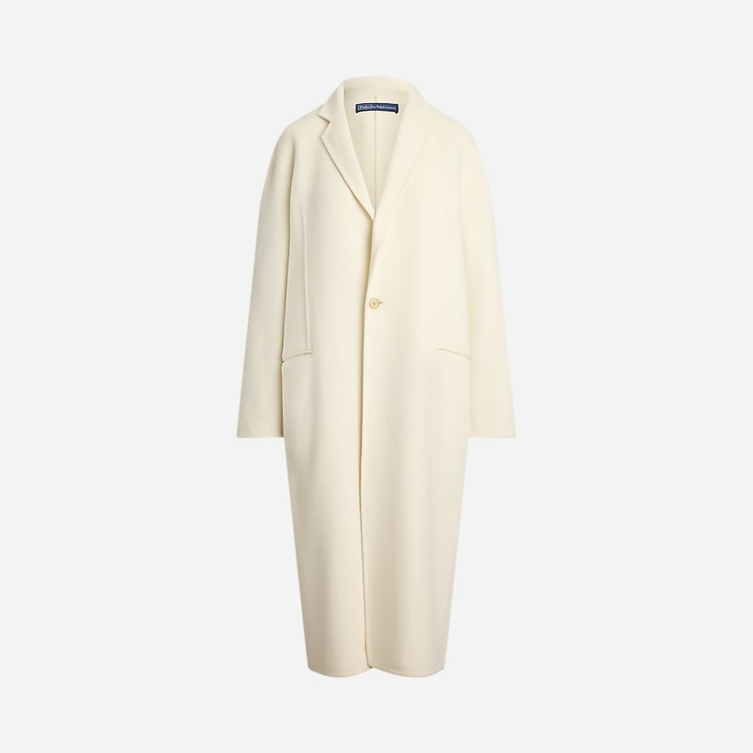 Double-Faced Wool Coat - Cream