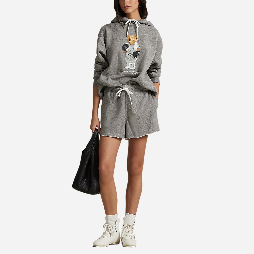 Polo Bear Fleece Hoodie - Dark Vintage Heather