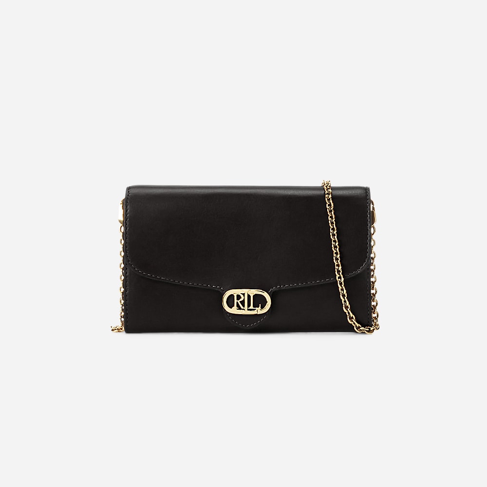 Leather Medium Adair Crossbody - Black