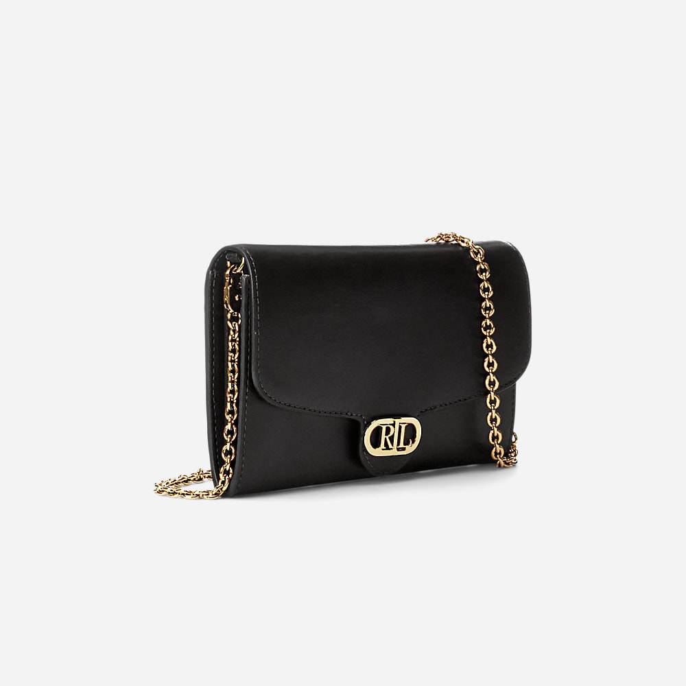 Leather Medium Adair Crossbody - Black
