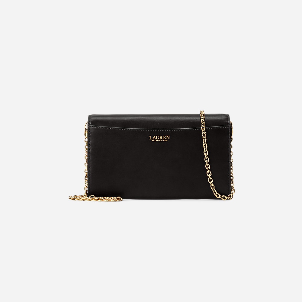 Leather Medium Adair Crossbody - Black